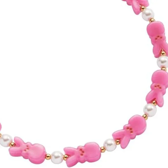 Alex and Ani Easter Peeps Bunny Beaded Bangle pink, collectable - Picture 2 of 14